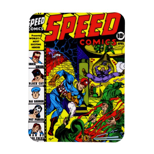 1940er SPEED Comics Magnet (Vertikal)