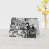 1940s Burger Joint Karte (Gelbe Blume)