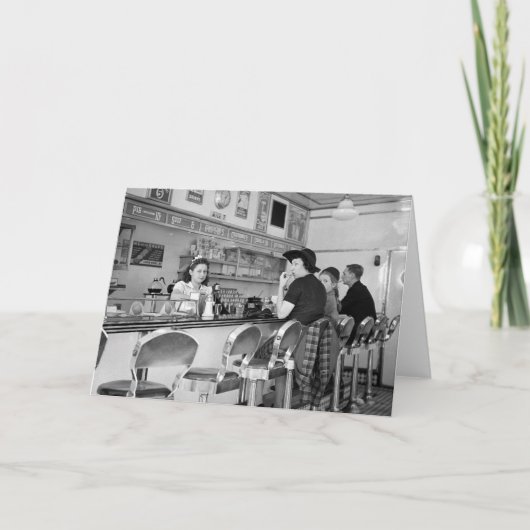 1940s Burger Joint Karte (Vorderseite)