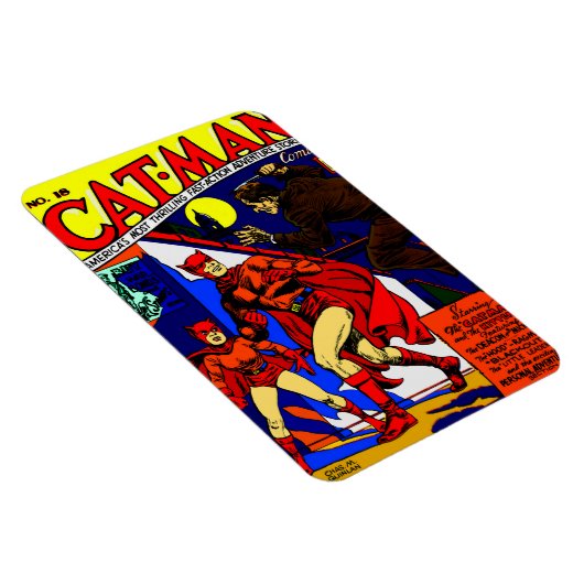 1940's Cat-Man Comics Magnet (Rechte Seite)