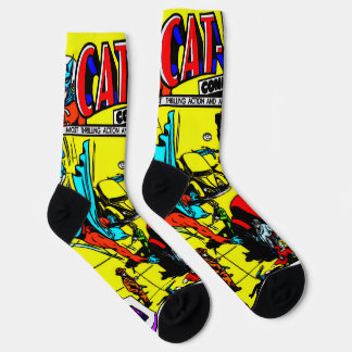 1940's CAT-MAN Comics Socks Socken