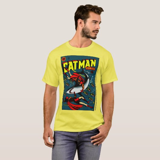 1940's CAT-MAN Comics T-Shirt (Vorne ganz)