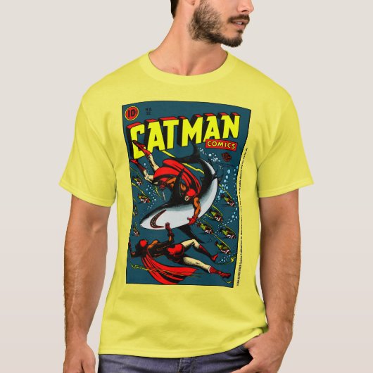 1940's CAT-MAN Comics T-Shirt (Vorderseite)