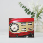 1940s Pickup Truck’s Dashboard & Gauges Postkarte (Stehend Vorderseite)