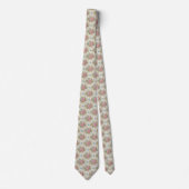 1940s Retro Bouquet Floral Pattern Krawatte (Vorderseite)