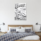 1940's SPEED Comics Canvas Print Leinwanddruck (Insitu (Schlafzimmer))