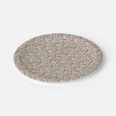 1940s Utility Floral Sprig Pattern Pappteller (Schrägansicht)