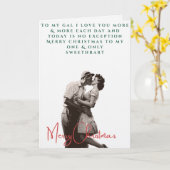 1940's Vintage Valentines card Karte (Gelbe Blume)