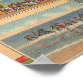 1941 Carolina Beach, North Carolina Poster (Ecke)