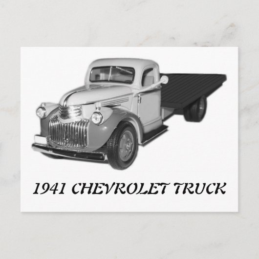 1941 CHEVROLET TRUCK 1942 Chevy Postkarte (Vorderseite)
