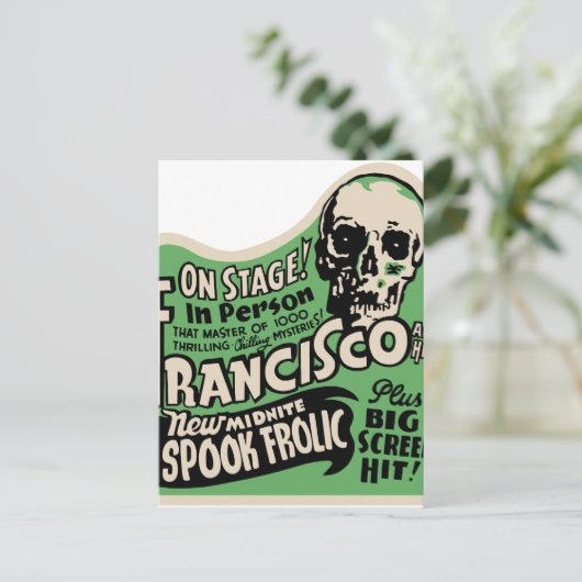 1941: Francisco Spook Frolic Postkarte (Stehend Vorderseite)