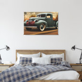 1941 Lieferwagen LKW Canvas Print Leinwanddruck (Insitu (Schlafzimmer))