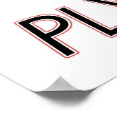 1941 Plymouth Coupe mit Grafik und Text. Poster (Ecke)