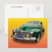 1941 PONTIAC POSTKARTE (Vorne/Hinten)