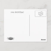 1941 PONTIAC POSTKARTE (Rückseite)