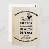 1941 Vintager Butter Postkarte (Vorne/Hinten)