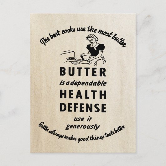 1941 Vintager Butter Postkarte (Vorderseite)