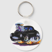 1941 Willys Black Car Schlüsselanhänger (Vorderseite)