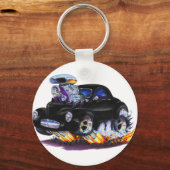 1941 Willys Black Car Schlüsselanhänger (Vorderseite)