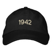 1942 bestickter Hat Bestickte Baseballkappe (Vorderseite)