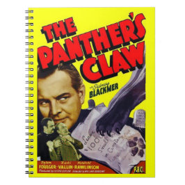1942 Das Claw-Filmplakat des Panther Notizblock
