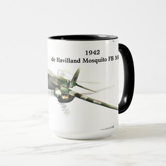 1942 de Havilland Mosquito FB Mk. VI Tasse (VorderseiteRechts)