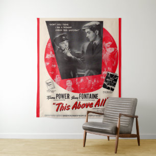 1942 Dieses Plakat über alles Wandteppich