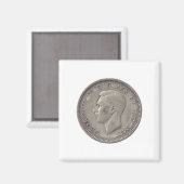 1942 Kanadisches Viertel Magnet (Vorderseite/Rückseite)