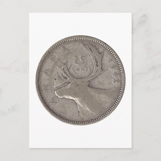 1942 Kanadisches Viertel Postkarte (Vorderseite)