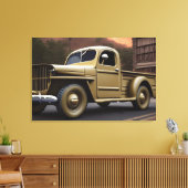 1942 Lieferwagen LKW Canvas Print Leinwanddruck (Insitu (Wohnzimmer))