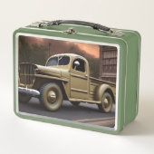 1942 Lieferwagen Metall Brotdose (Vorderseite)