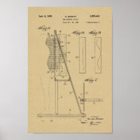 1942 Vintage Spinalkurven Patentschrift Art Print