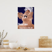 1942 Vintages Navy Dental Health Poster (Küche)
