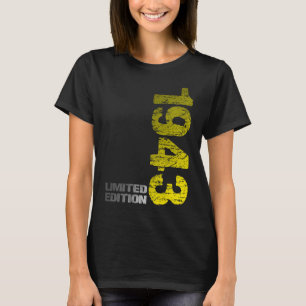 1943 80. Geburtstag geboren 1943 T-Shirt