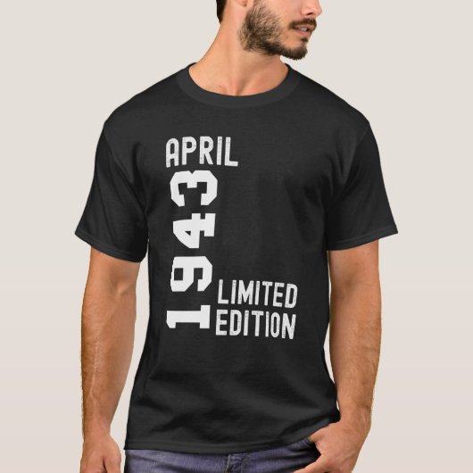 1943 April Happy Birthday Party T-Shirt (Vorderseite)