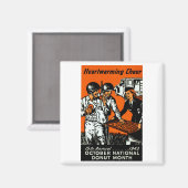1943 Donut-Plakat Magnet (Vorderseite/Rückseite)