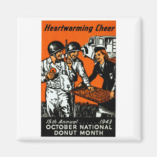 1943 Donut-Plakat Magnet