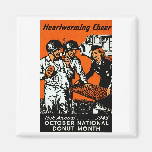1943 Donut-Plakat Magnet (Vorne)