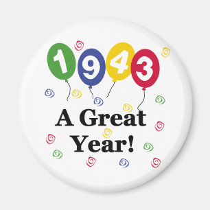 1943 ein großes Jahr-Geburtstag Magnet