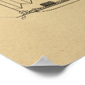 1943 Faltkamera Patent Art Zeichnend Druck Poster (Ecke)