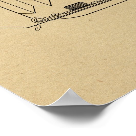 1943 Faltkamera Patent Art Zeichnend Druck Poster (Ecke)