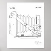 1943 Faltkamera Patent Art Zeichnend Druck Poster (Vorne)