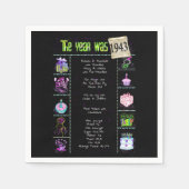 1943 Geburtsjahr Trivia Napkins Serviette (Vorderseite)