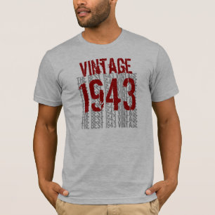 1943 Geburtstagsjahr Das beste 1943 Vintag W1988 T-Shirt