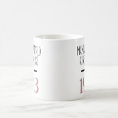 1943 Geburtstagskaffee, 80. Geburtstagsgeschenke f Kaffeetasse (Mittel)