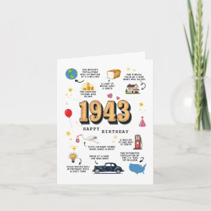 1943 Geburtstagskarte für Vater oder Mama Karte