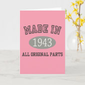 1943 hergestellt karte (Gelbe Blume)