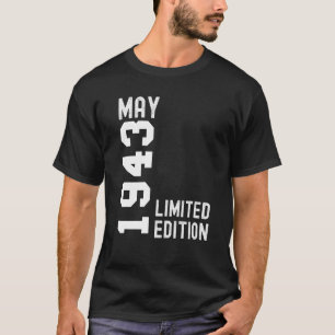 1943 Mai Glückwunsch zum Geburtstag Party T-Shirt