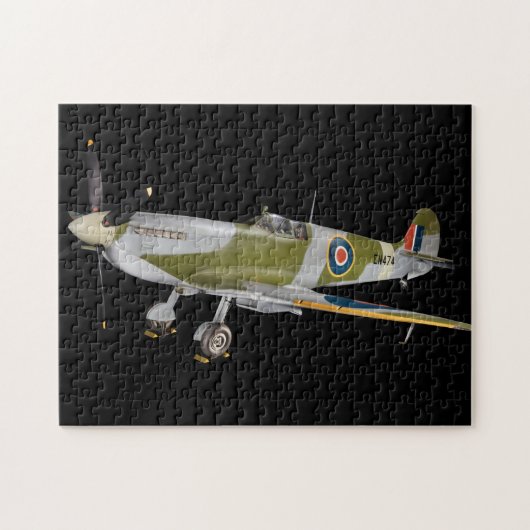 1943 Supermarine Spitfire HF. Mk. VIIc Flugzeug Puzzle (Horizontal)