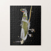 1943 Supermarine Spitfire HF. Mk. VIIc Flugzeug Puzzle (Vertikal)